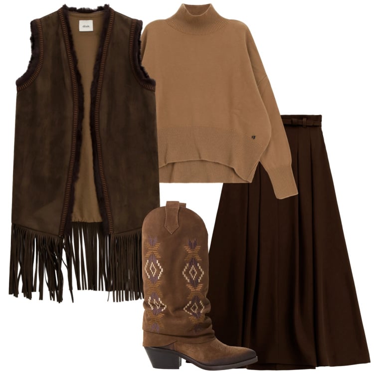 Outfit donna - Pinterest per bantoa. Stile Sporty chic per Serata fuori. Abbinamento con gonne lunghe, stivali, maglieria, cappotti.