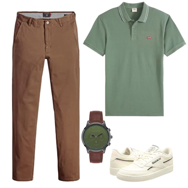 Outfit homme - Lorenzo. Style Casual pour Tous les jours. Assortir avec pantalon skinny, sneakers, polos, montres analogiques.