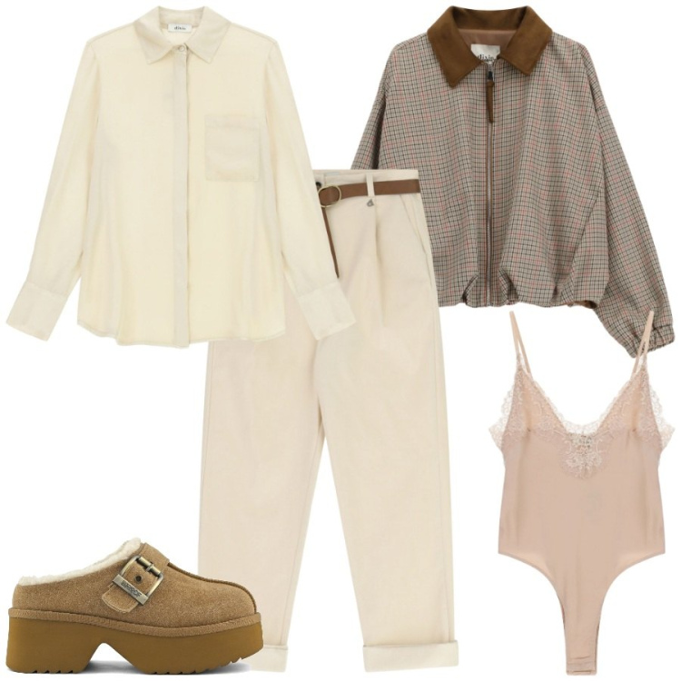 Outfit donna - I nuovi sabot Colors of California. Stile Trendy per Tutti i giorni. Abbinamento con body, camicie, cappotti, pantaloni, sabot.