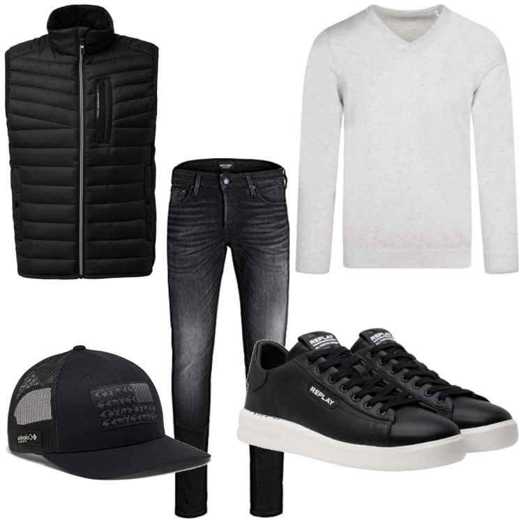 Outfit homme - Veste légère. Style Tendance pour Tous les jours. Assortir avec jeans, sneakers, pulls, chapeaux, gilets sans manche.