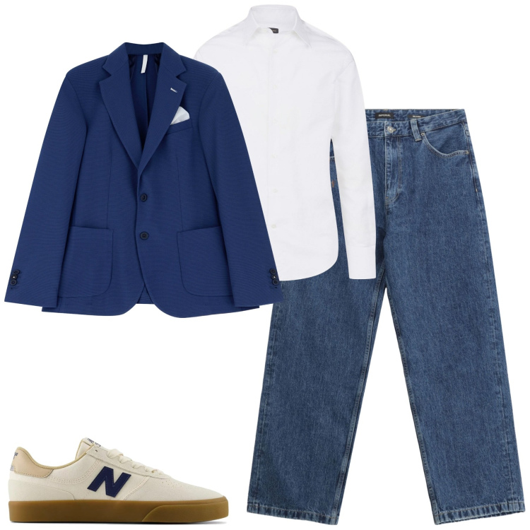 Outfit uomo - Eleganza informale. Stile Urban per Tutti i giorni. Abbinamento con sneakers, giacche, jeans, camicie.