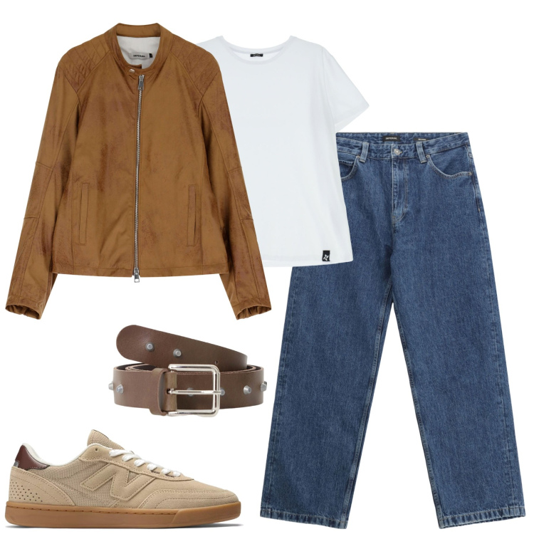 Outfit uomo - Settembre. Stile Urban per Tutti i giorni. Abbinamento con sneakers, giacche, cinture, jeans, t-shirt.