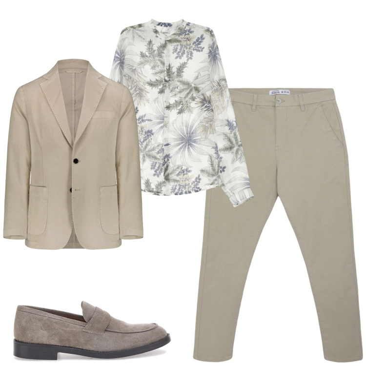 Outfit uomo - City. Stile Urban per Tutti i giorni. Abbinamento con pantaloni chino, camicie, giacche, scarpe stringate.