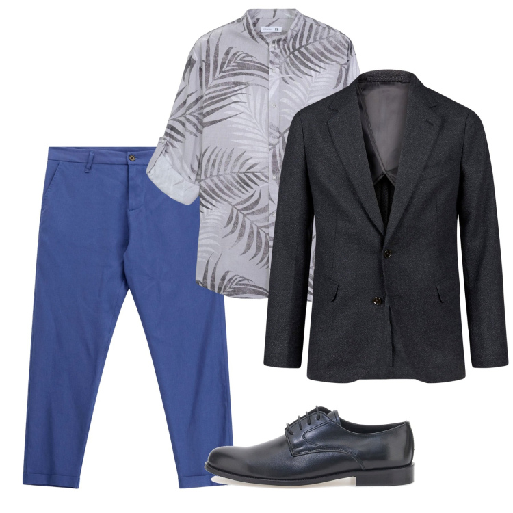 Outfit uomo - Settembre. Stile Casual per Tutti i giorni. Abbinamento con camicie, pantaloni, giacche, scarpe stringate.