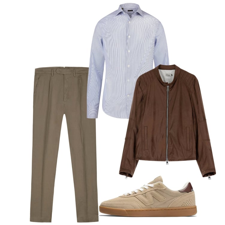 Outfit uomo - Settembre. Stile Casual per Tutti i giorni. Abbinamento con sneakers, giacche, camicie, pantaloni.