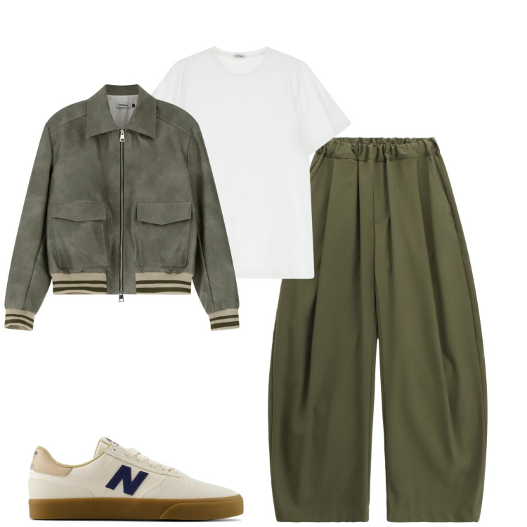 Outfit uomo - I pantaloni baggy fit. Stile Casual per Tutti i giorni. Abbinamento con sneakers, pantaloni, bomber, t-shirt.