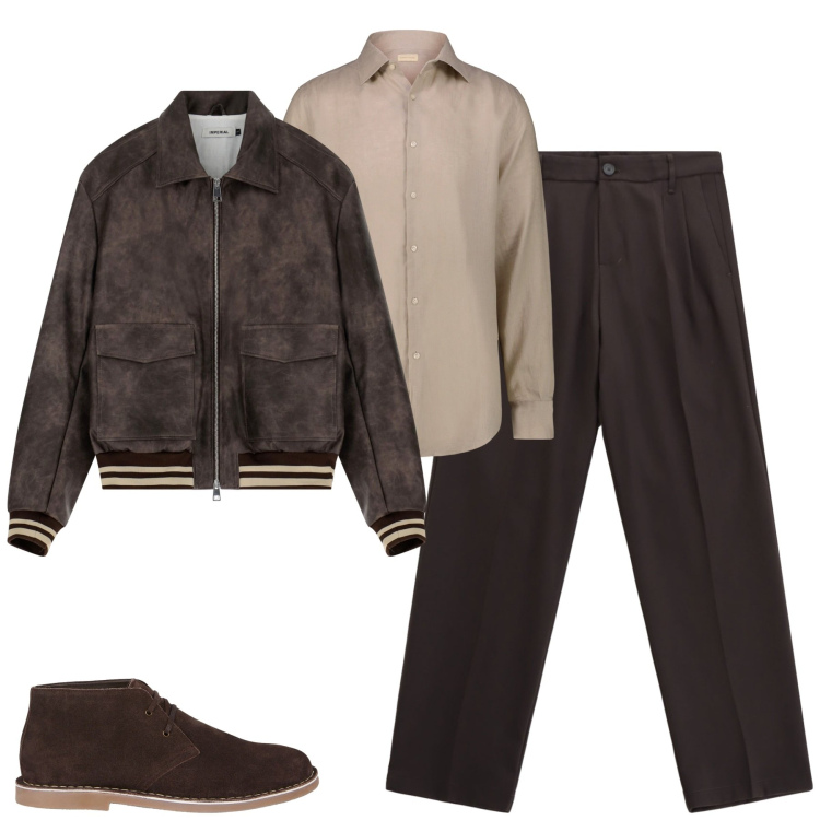 Outfit uomo - Urban autunno. Stile Urban per Tutti i giorni. Abbinamento con bomber, pantaloni, camicie, stivali e stivaletti.