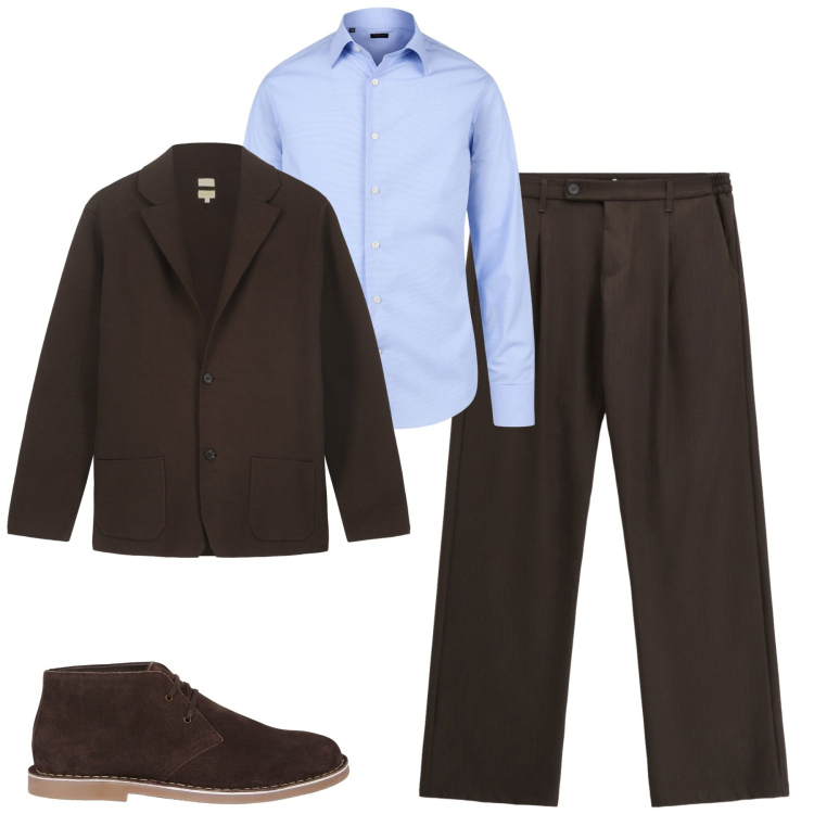 Outfit uomo - City. Stile Urban per Tutti i giorni. Abbinamento con pantaloni, camicie, stivali e stivaletti, giacche.
