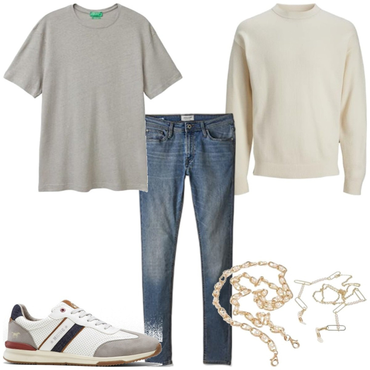 Outfit homme - Urban #4359. Style Urban pour Tous les jours. Assortir avec sneakers, jean skinny, chemisiers, pulls, colliers.
