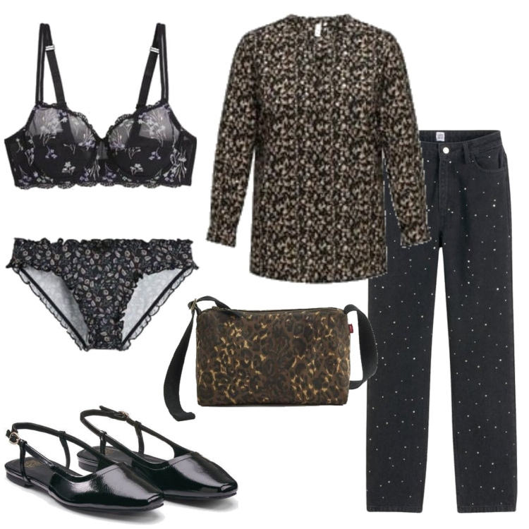 Outfit mujer - Urban style. Estilo Urban para Todos los días. Combinación con sujetadores, vaqueros rectos, braga culotte, bandoleras, blusas, bailarinas.