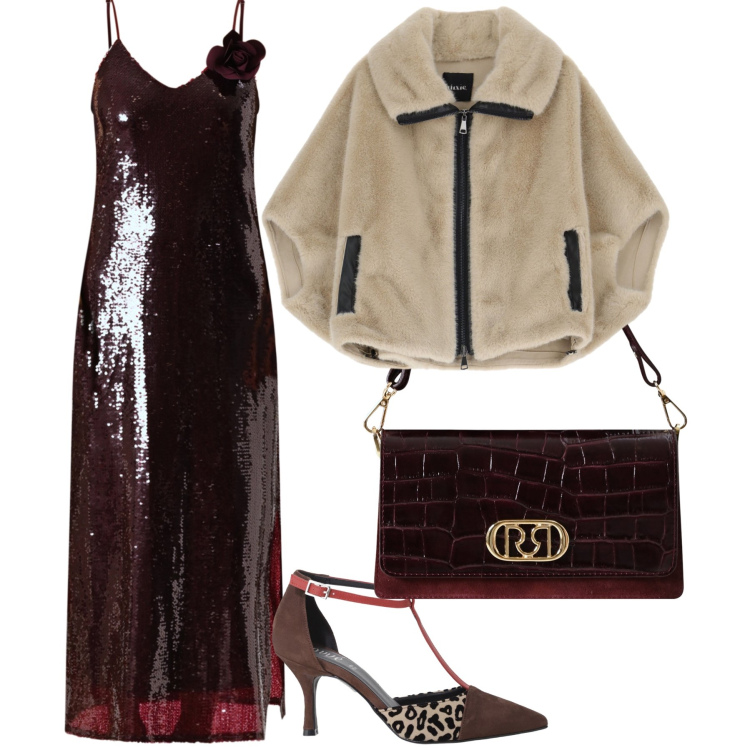 Outfit donna - Premiere. Stile Chic per Serata fuori. Abbinamento con vestiti midi/longuette, borse a mano, décolleté, blazer.