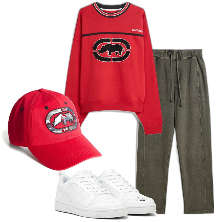 Outfit hombre - Casual look. Estilo Casual para Todos los días. Combinación con sneakers, pantalones, sudaderas, sombreros.