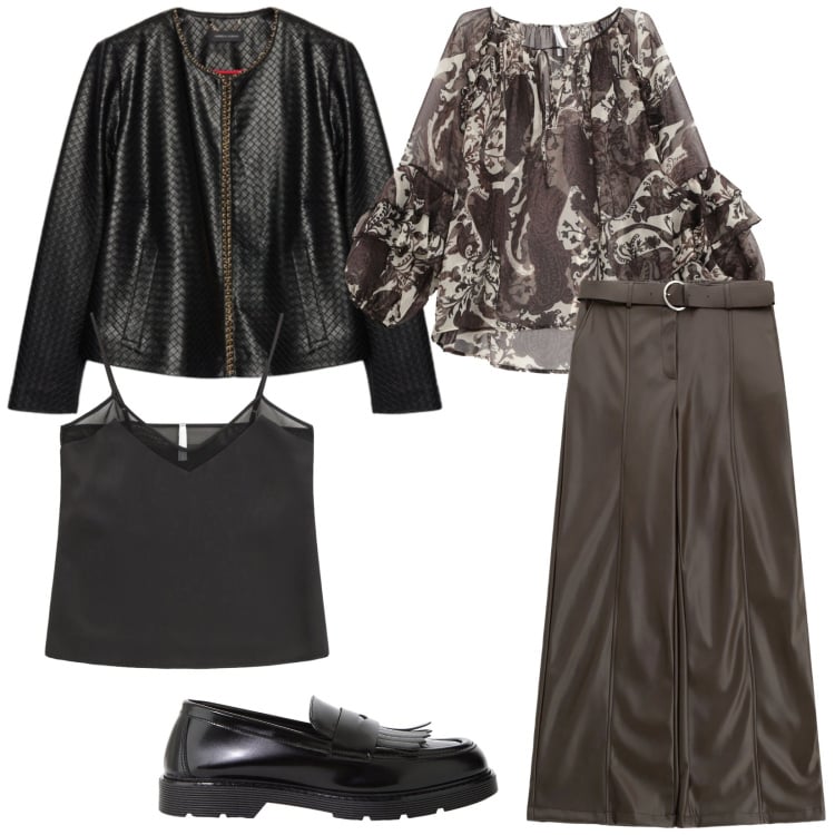 Outfit donna - Torno in ufficio. Stile Casual chic per Ufficio. Abbinamento con camicie, pantaloni, top, mocassini, giacche.