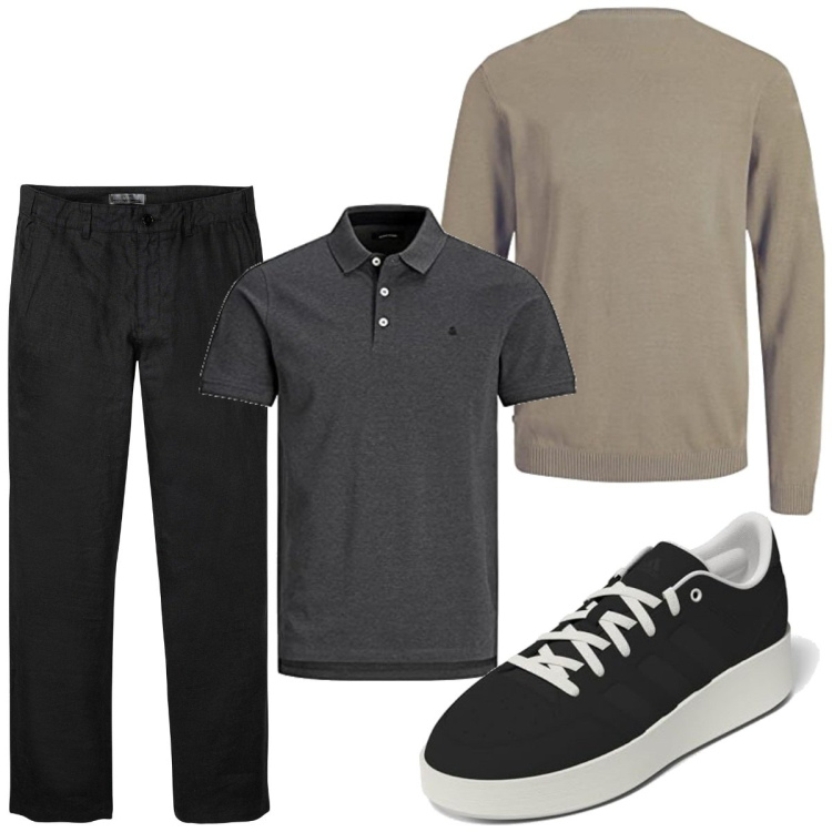 Outfit homme - Casual #15232. Style Casual pour Tous les jours. Assortir avec pantalon , pulls, polos, sneakers.