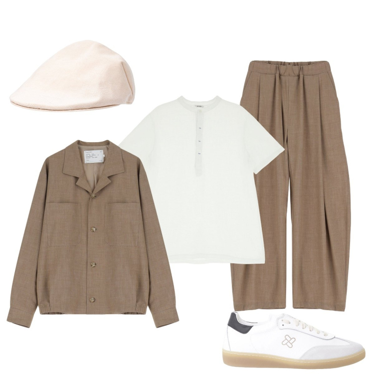 Outfit uomo - Minimal IMPERIAL in città. Stile Trendy per Tutti i giorni. Abbinamento con pantaloni, cappotti, sneakers, t-shirt, cappelli e berretti.