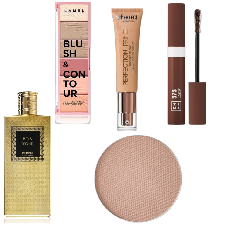 Outfit donna - Beauty-box #2248353. Abbinamento con mascara, blush, primer, profumi, ombretti.