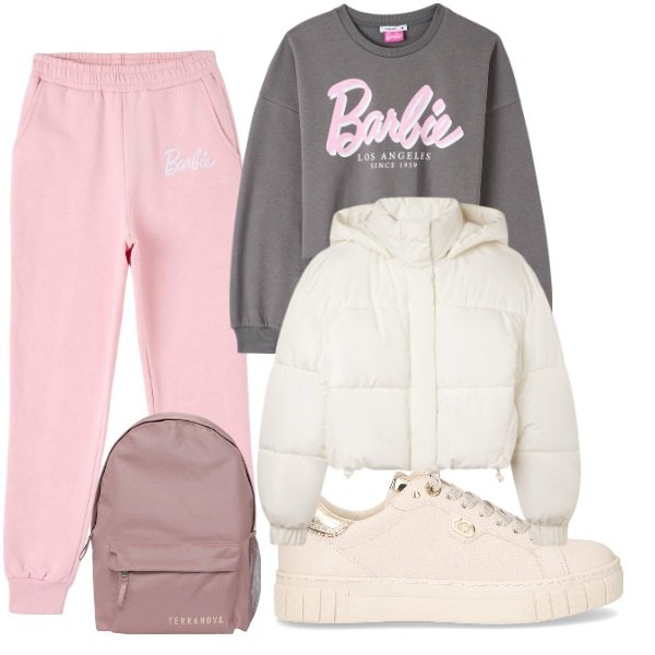Outfit donna - cara , vecchia , calda tuta. Stile Casual per Tutti i giorni. Abbinamento con pantaloni, bomber, felpe, zaini, sneakers.