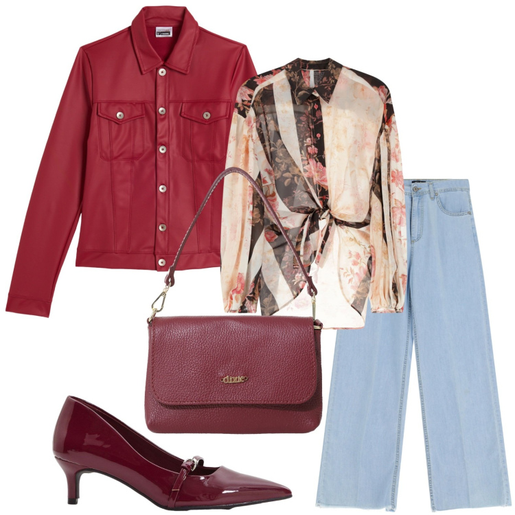 Outfit donna - La camicia elegante. Stile Minimal per Ufficio. Abbinamento con décolleté, camicie, giacche, jeans, borse a tracolla.
