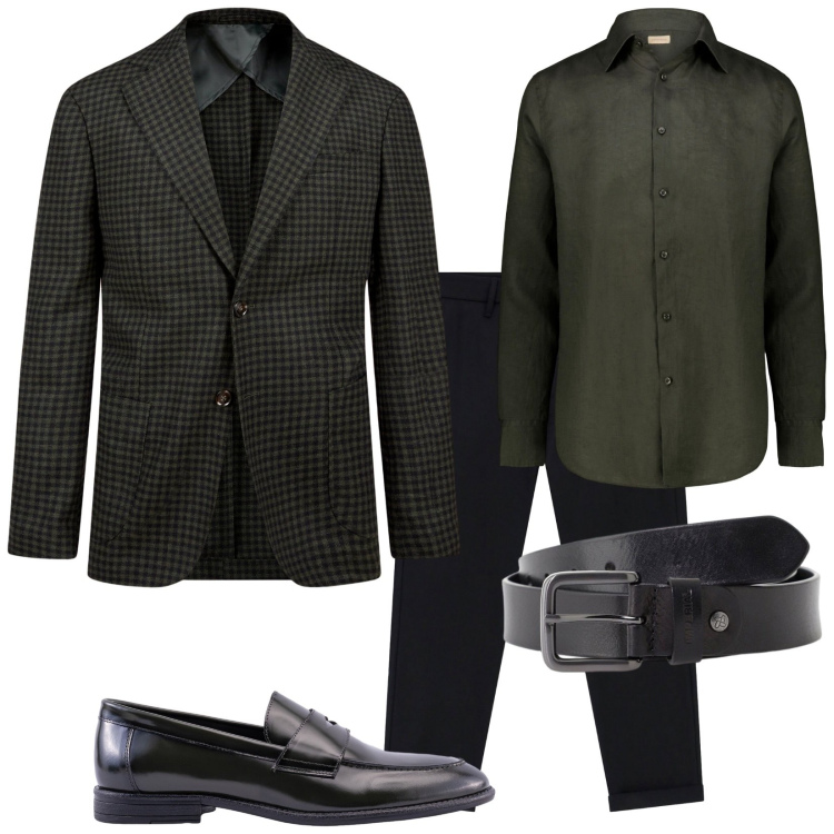 Outfit uomo - Il completo spezzato. Stile Business/Elegante per Cerimonia. Abbinamento con cinture, pantaloni, giacche, scarpe stringate, camicie.