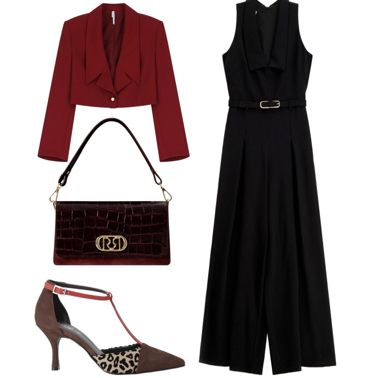 Outfit donna - Total look #2248899. Stile Chic per Serata fuori. Abbinamento con borse a mano, blazer, tute, décolleté.
