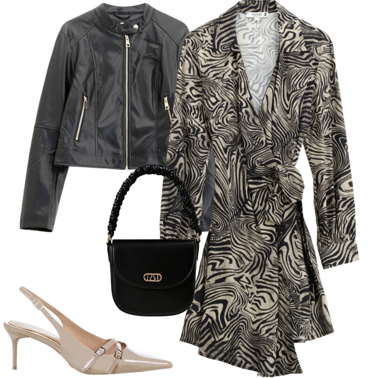 Outfit donna - Settembre. Stile Urban per Tutti i giorni. Abbinamento con décolleté, borse a mano, vestiti corti, giacche.