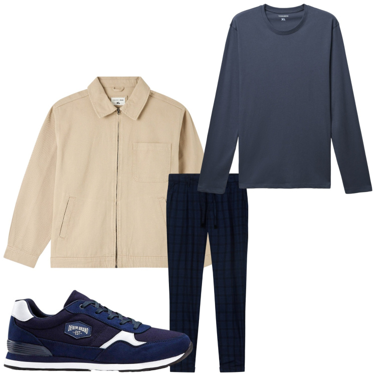 Outfit uomo - Cerimonia casual. Stile Business/Elegante per Cerimonia. Abbinamento con sneakers, giacche, t-shirt, pantaloni.