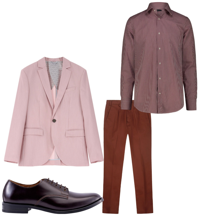 Outfit uomo - Cerimonia. Stile Business/Elegante per Cerimonia. Abbinamento con giacche, scarpe stringate, pantaloni, camicie.