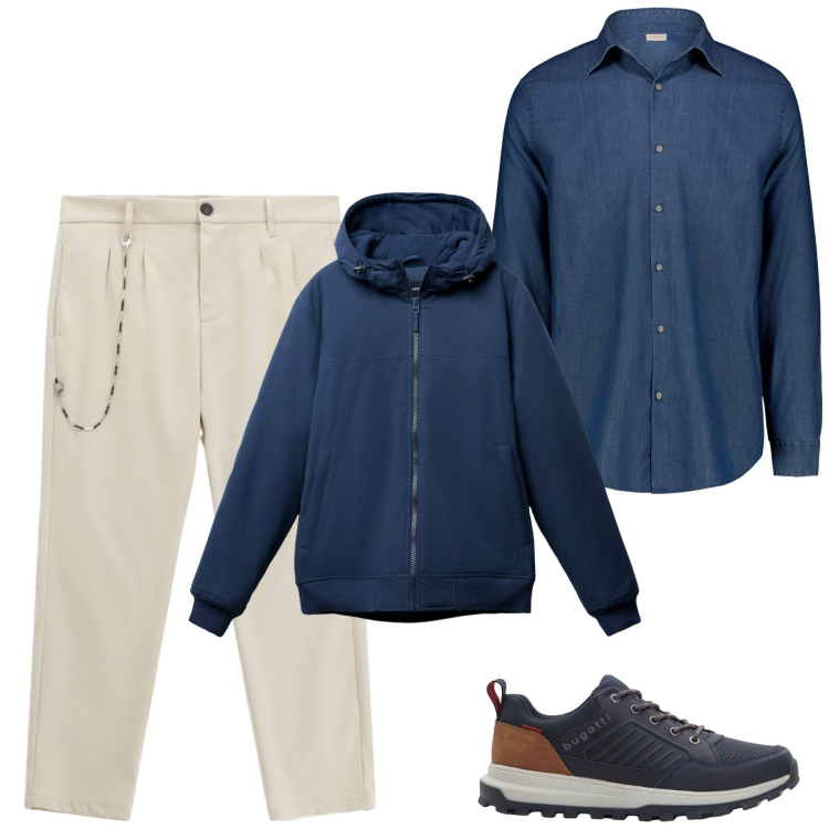 Outfit uomo - Settembre. Stile Urban per Tutti i giorni. Abbinamento con sneakers, giacche, pantaloni, camicie.