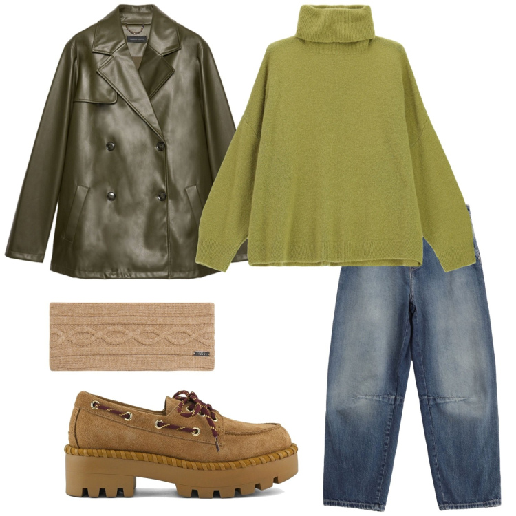 Outfit donna - Una fascia sui capelli. per Tutti i giorni. Abbinamento con jeans, maglieria, accessori per capelli, giacche, mocassini.