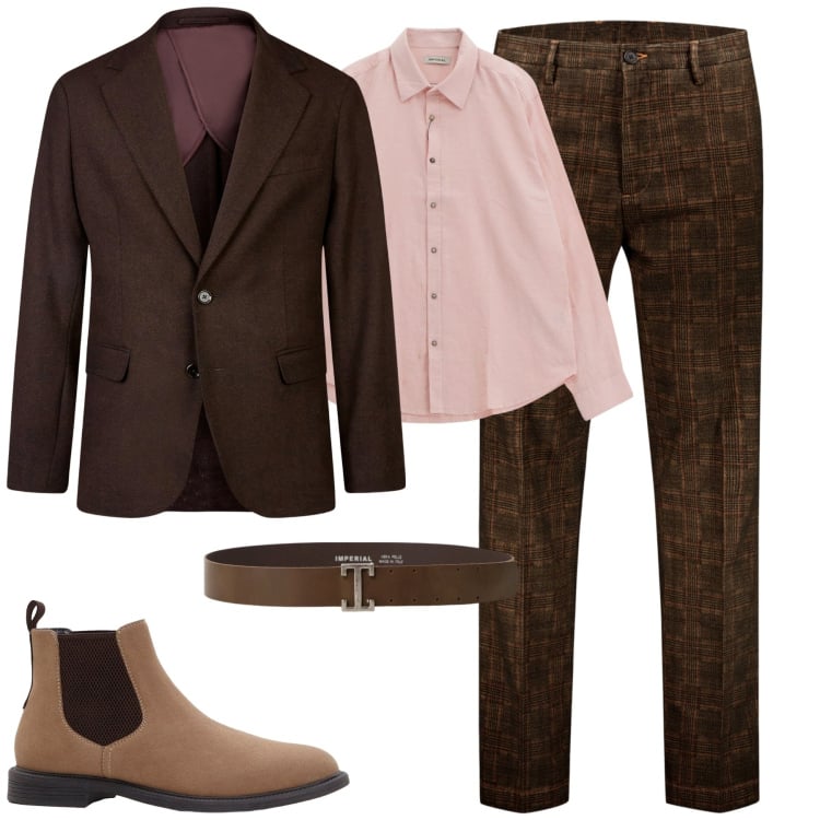 Outfit uomo - City. Stile Urban per Tutti i giorni. Abbinamento con stivali e stivaletti, cinture, camicie, pantaloni, giacche.
