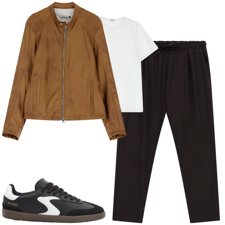 Outfit uomo - City. Stile Urban per Tutti i giorni. Abbinamento con sneakers, giacche, t-shirt, pantaloni.