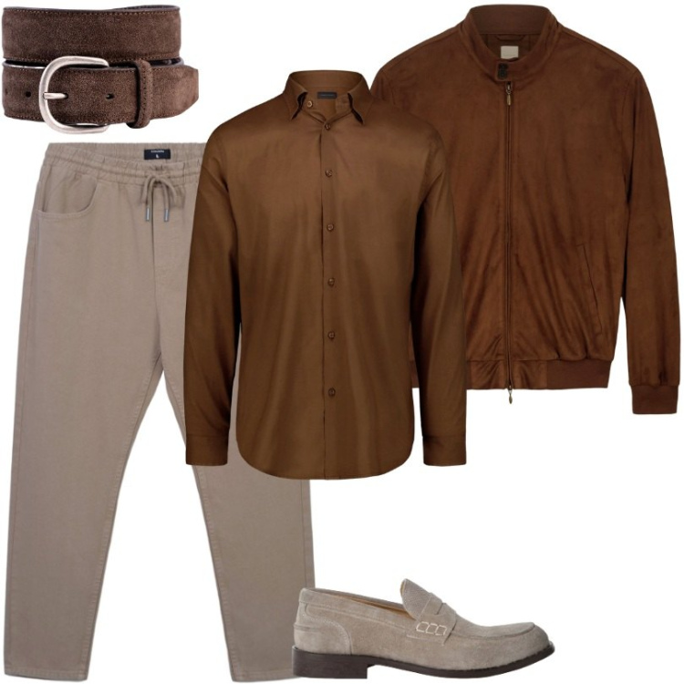 Outfit uomo - Giubbino uomo herrington. Stile Trendy per Tutti i giorni. Abbinamento con pantaloni, scarpe stringate, cinture, giacche, camicie.
