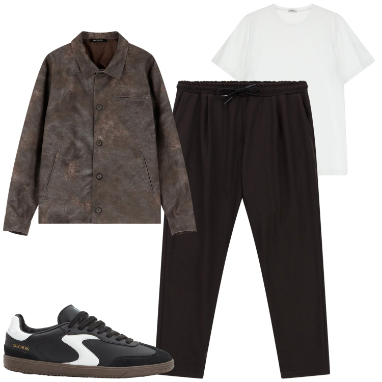 Outfit uomo - Jogger. Stile Casual per Tutti i giorni. Abbinamento con sneakers, pantaloni, giacche, t-shirt.