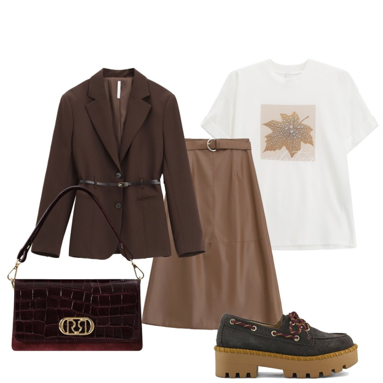 Outfit donna - Lo stile che amo…. Stile Casual chic per Tutti i giorni. Abbinamento con borse a mano, gonne lunghe, blazer, t-shirt, mocassini.