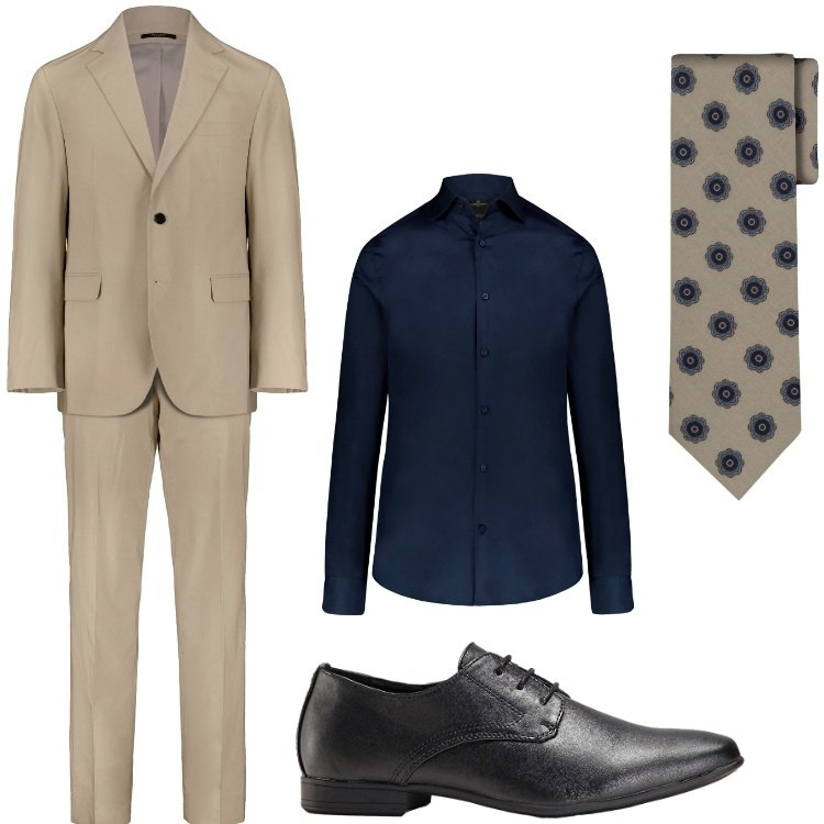 Outfit uomo - Cerimonia in autunno. Stile Business/Elegante per Cerimonia. Abbinamento con scarpe stringate, abiti, camicie, cravatte.