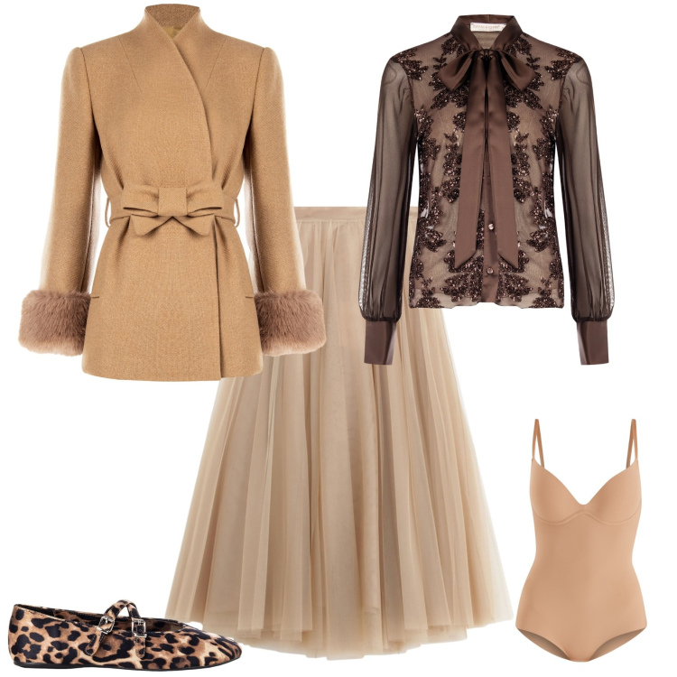 Outfit donna - Bon ton evento cerimonia serata. Stile Bon Ton per Cerimonia. Abbinamento con camicie, cappotti, body, ballerine, gonne lunghe.
