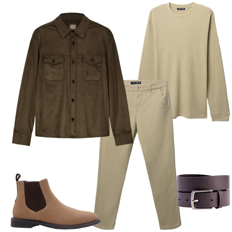 Outfit uomo - Urban style. Stile Urban per Tutti i giorni. Abbinamento con stivali e stivaletti, pantaloni chino, maglieria, giacche, cinture.