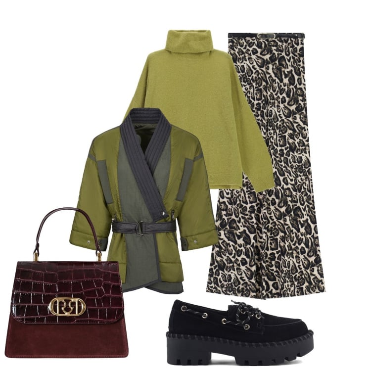 Outfit donna - Tendenze nuova stagione Bantoa. Stile Chic per Tutti i giorni. Abbinamento con borse a mano, gonne lunghe, maglieria, kimono, mocassini.