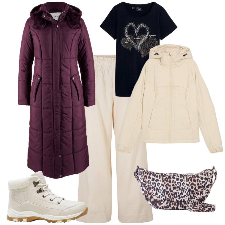 Outfit donna - Total look #2253733. Stile Sporty chic per Tutti i giorni. Abbinamento con blazer, t-shirt, stivaletti, pantaloni culotte, giacche, borse a tracolla.