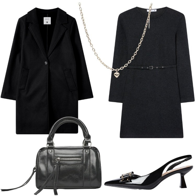 Outfit donna - Bantoa - Fall Mid Season Sale. Stile Bon Ton per Serata fuori. Abbinamento con vestiti midi/longuette, collane, borse a mano, cappotti, décolleté.