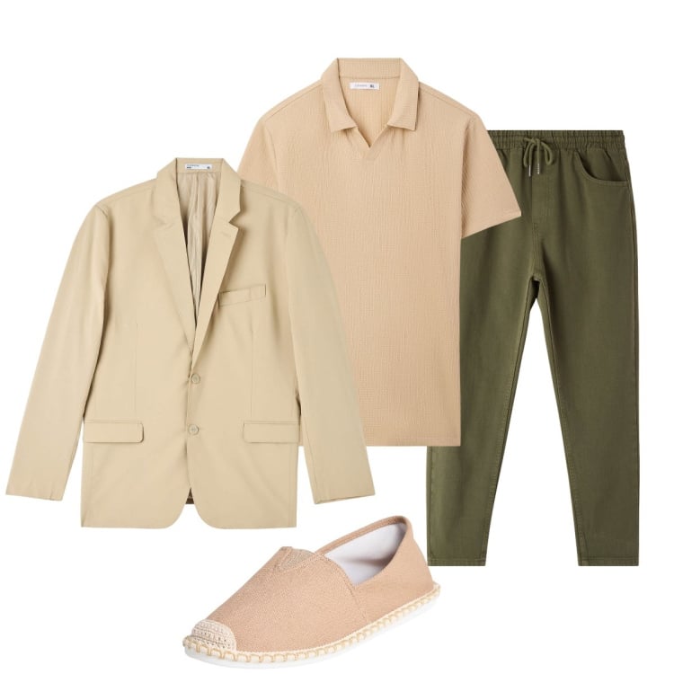 Outfit uomo - Ancora un po’ d’estate…. Stile Casual per Tutti i giorni. Abbinamento con giacche, espadrillas, polo, pantaloni.