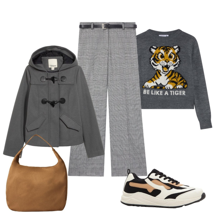 Outfit donna - La maglia… preppy. Stile Preppy per Tutti i giorni. Abbinamento con sneakers, montgomery, pantaloni, borse a mano, maglieria.