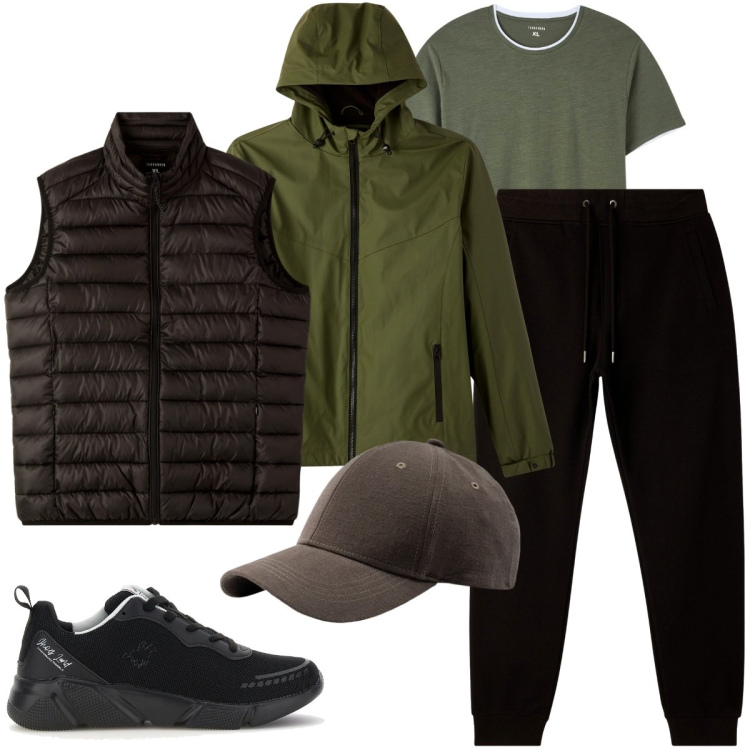 Outfit uomo - Rinnovo guardaroba urban. Stile Urban per Tutti i giorni. Abbinamento con giacche sportive, pantaloni, piumini, t-shirt, sneakers, cappelli con visiera.