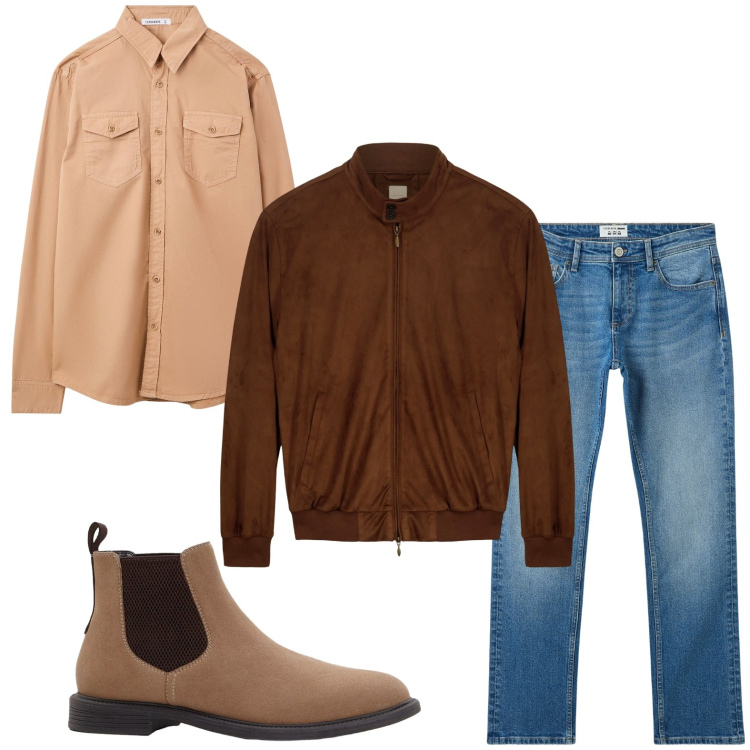 Outfit uomo - I jeans delavé. Stile Trendy per Tutti i giorni. Abbinamento con stivali e stivaletti, jeans, camicie, giacche.