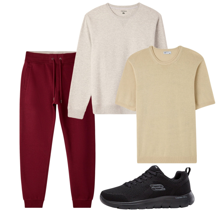 Outfit uomo - Ora sport. Stile Urban per Sport. Abbinamento con sneakers, pantaloni, felpe, t-shirt.