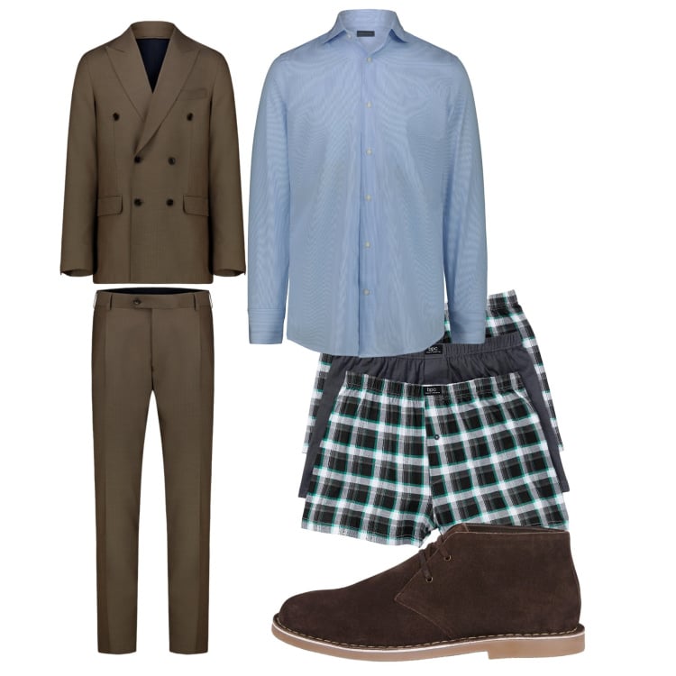 Outfit uomo - Fall. Stile Business/Elegante per Tutti i giorni. Abbinamento con boxer, stivali e stivaletti, abiti, camicie.