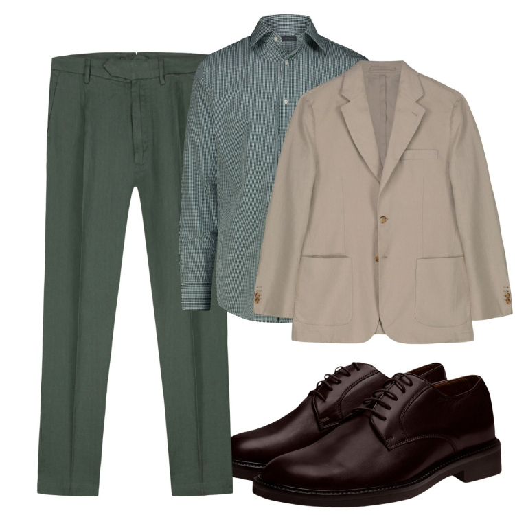 Outfit uomo - Lo stile resta. Stile Casual per Tutti i giorni. Abbinamento con scarpe stringate, giacche, pantaloni, camicie.