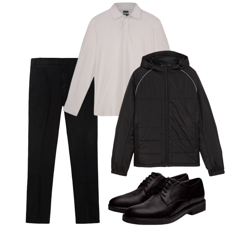 Outfit uomo - Lo stile resta. Stile Casual per Tutti i giorni. Abbinamento con giacche, scarpe stringate, pantaloni, polo.
