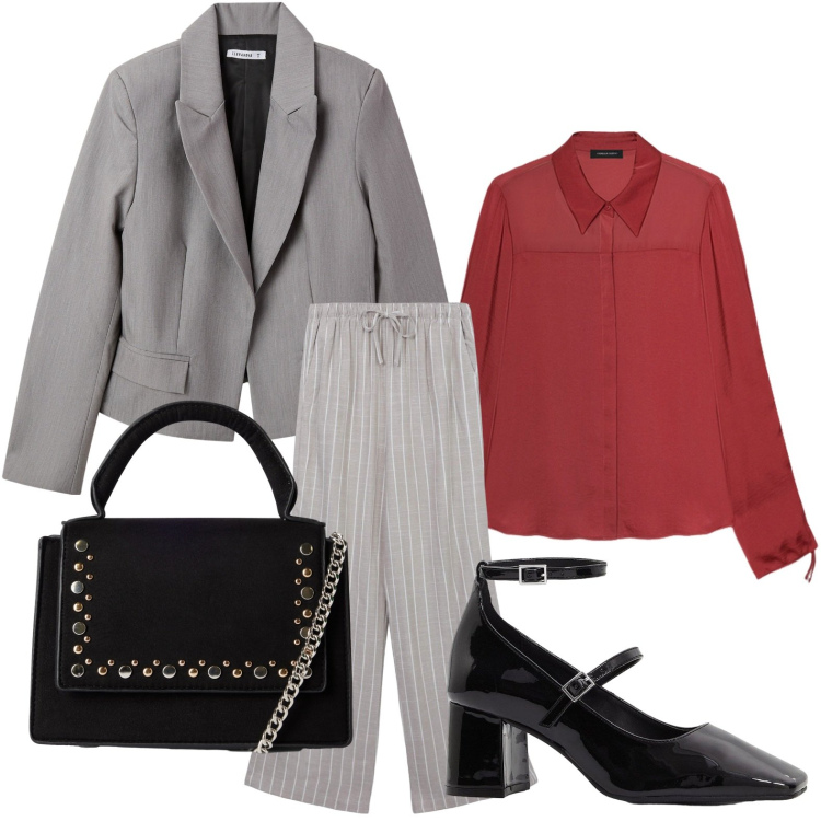 Outfit donna - Bantoa - Fall Mid Season Sale. Stile Minimal per Tutti i giorni. Abbinamento con décolleté, blazer, pantaloni, borse a tracolla, camicie.