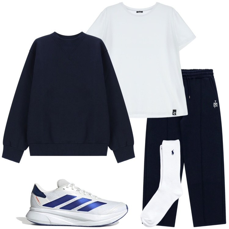 Outfit uomo - Imperial. Stile Casual per Tutti i giorni. Abbinamento con felpe, t-shirt, pantaloni, calzini, scarpe sportive.